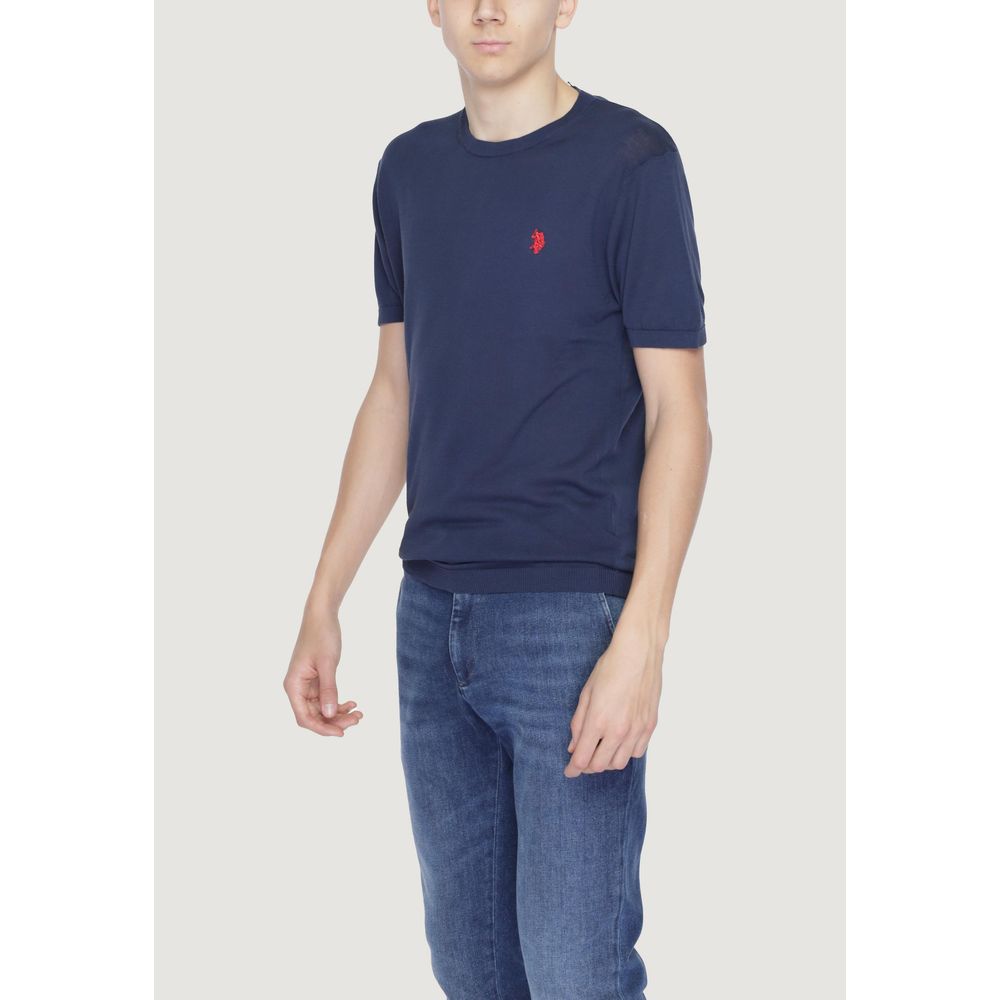 U.S. POLO ASSN. Blue Cotton T-Shirt for Elevated Style