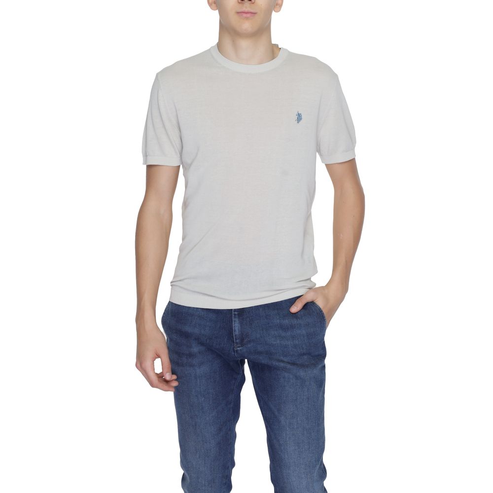 U.S. POLO ASSN. Gray Cotton T-Shirt for Effortless Elegance