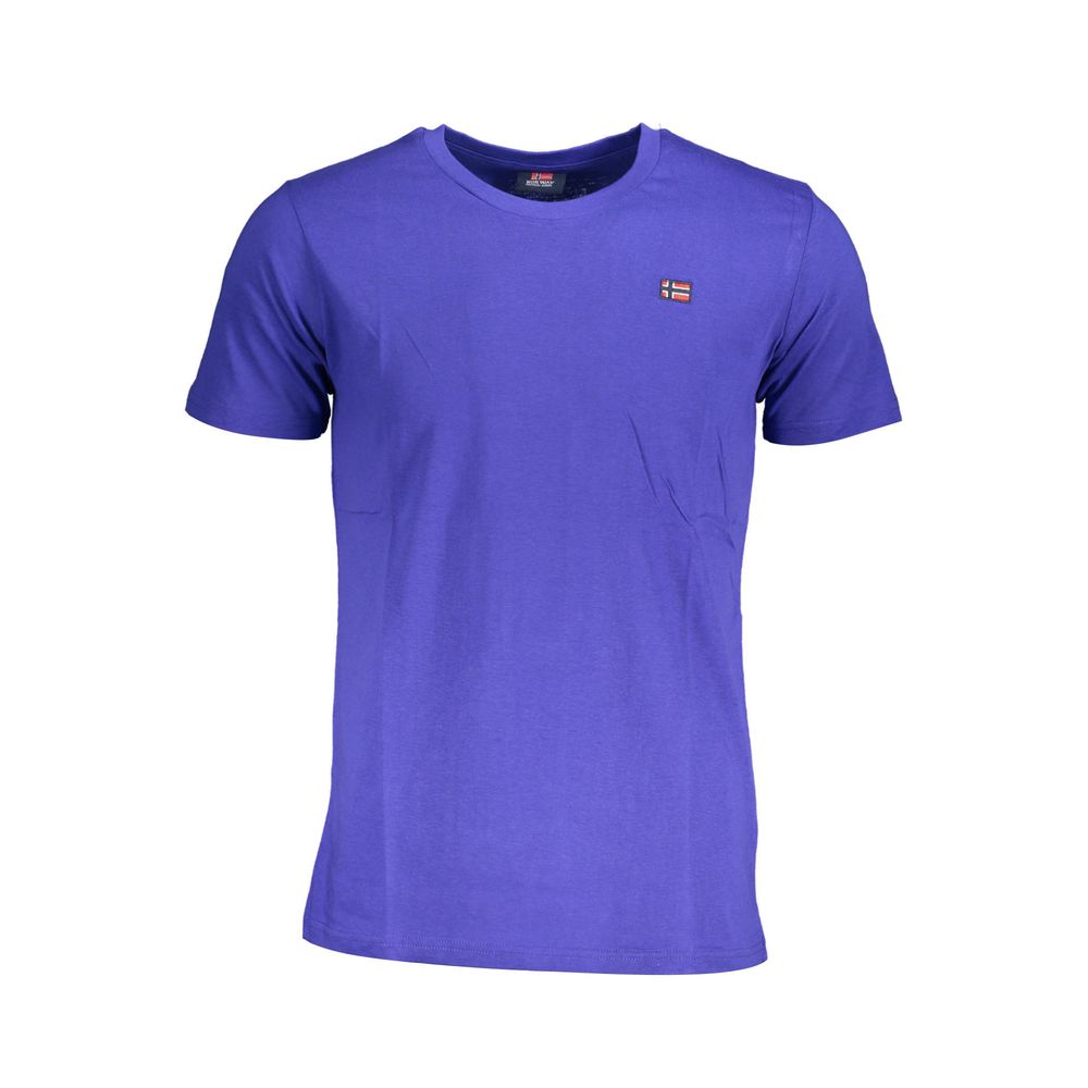 Norway 1963 Blue Cotton T-Shirt for Elevated Style