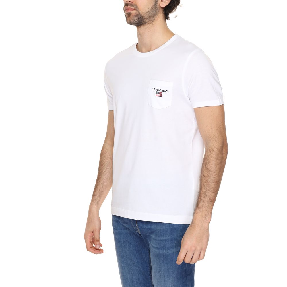 U.S. POLO ASSN. White Cotton T-Shirt for Effortless Elegance