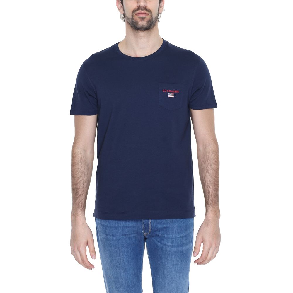 U.S. POLO ASSN. Blue Cotton T-Shirt for Effortless Elegance