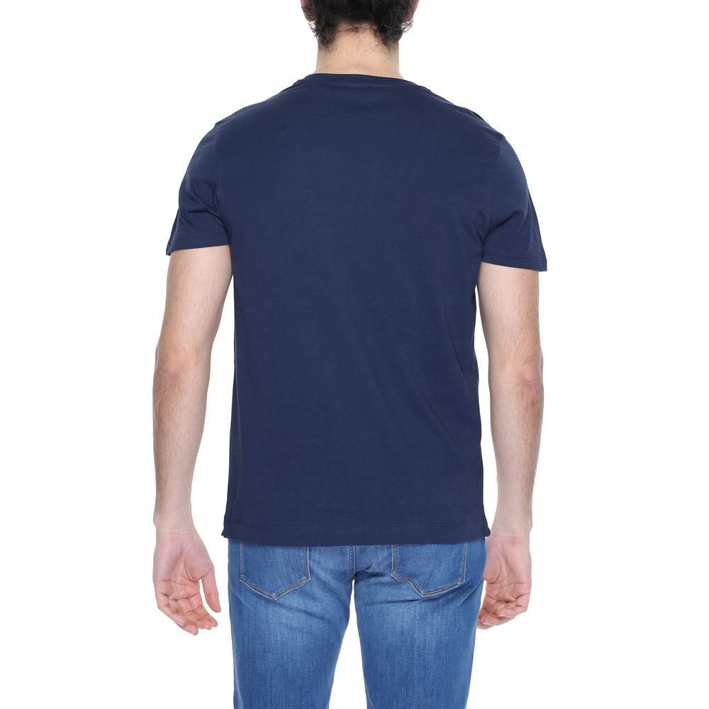 U.S. POLO ASSN. Blue Cotton T-Shirt for Effortless Elegance