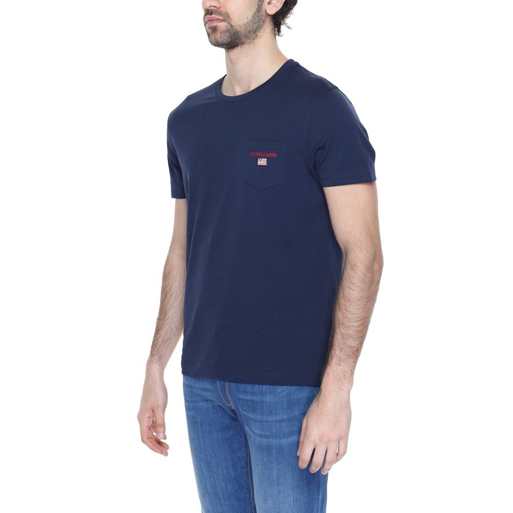U.S. POLO ASSN. Blue Cotton T-Shirt for Effortless Elegance