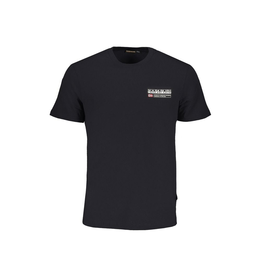 Napapijri Black Cotton T-Shirt: Timeless Luxury Essential