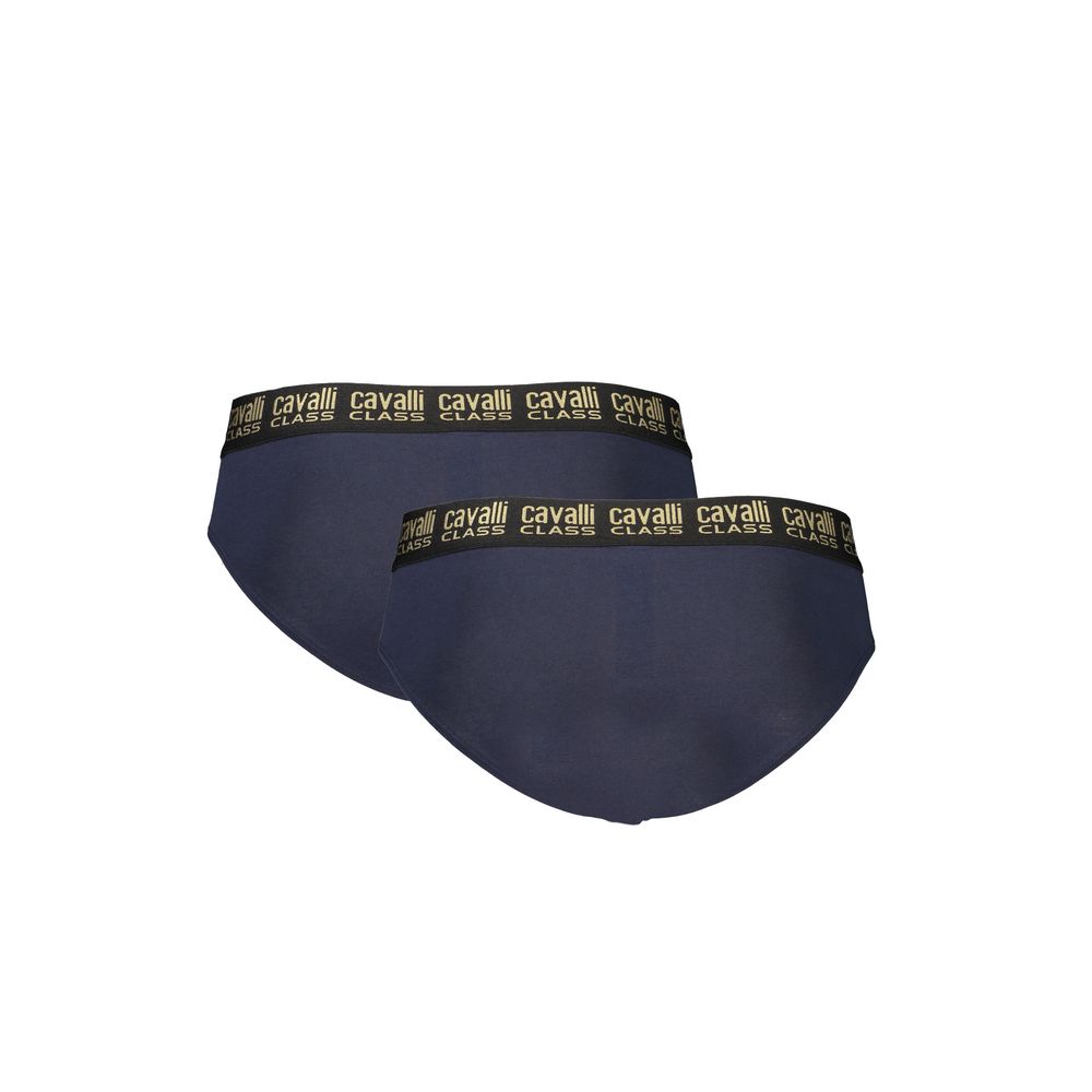 Cavalli Class Blue Cotton Underwear for Refined Comfort