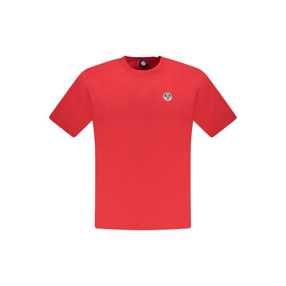 North Sails Red Cotton T-Shirt for Elevated Casual Style
