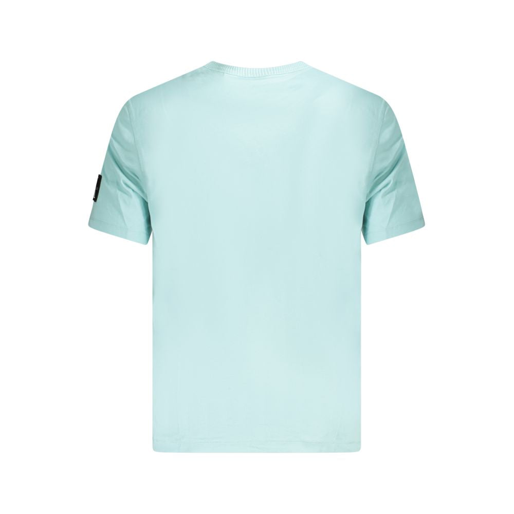 Calvin Klein Green Cotton T-Shirt for Effortless Elegance