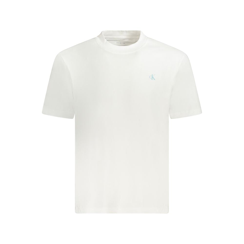 Calvin Klein White Cotton T-Shirt for Effortless Elegance
