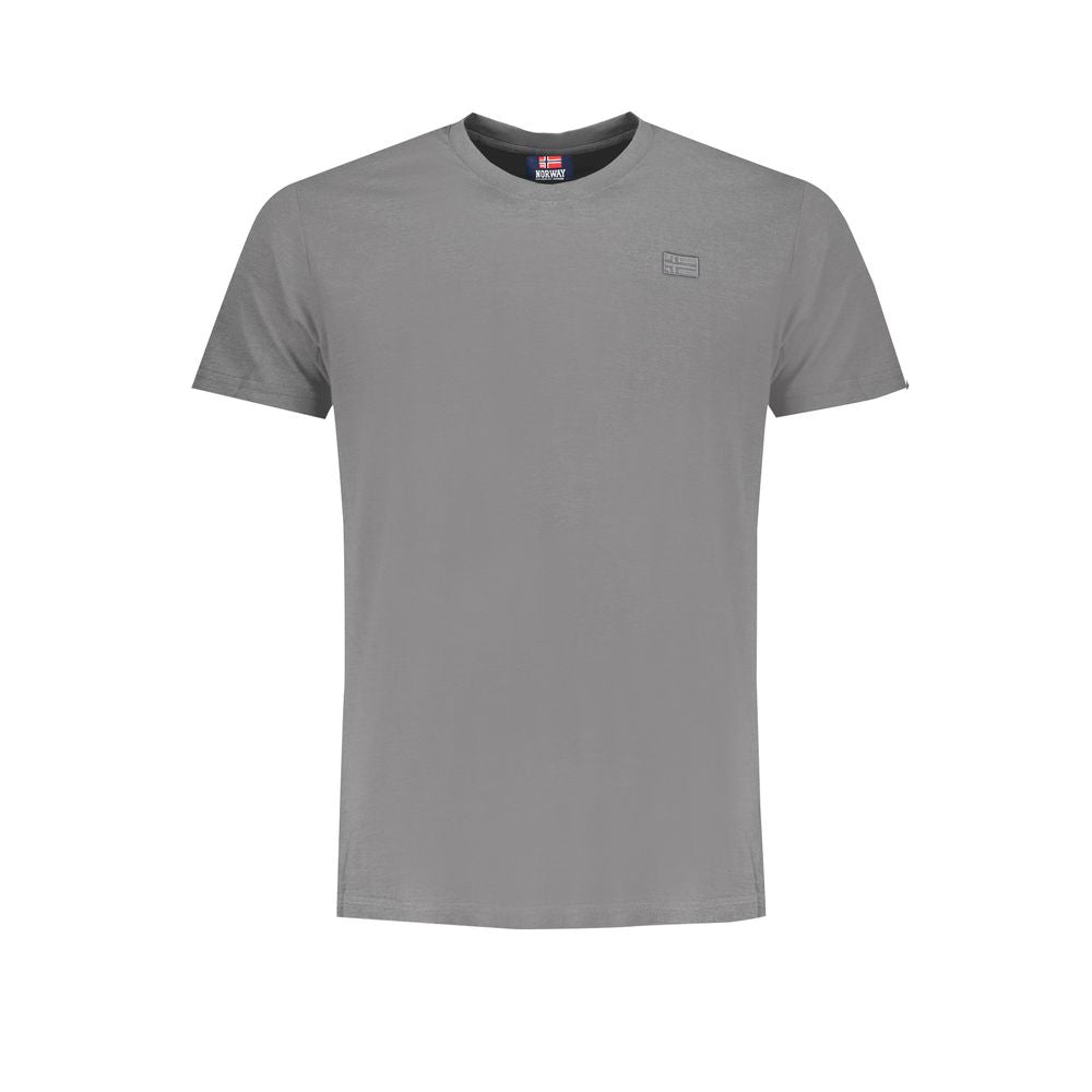 Norway 1963 Gray Cotton T-Shirt for Timeless Elegance