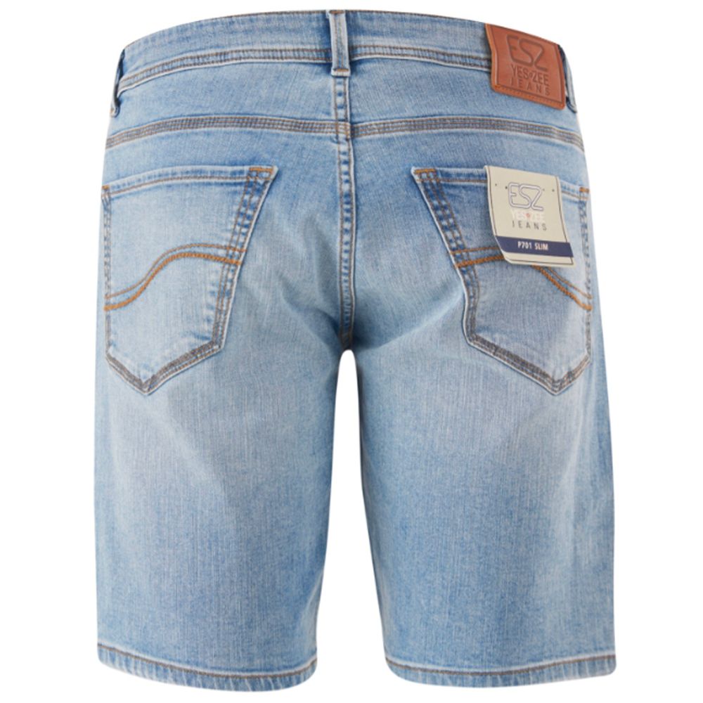 Yes Zee Light Blue Cotton Short for Effortless Elegance
