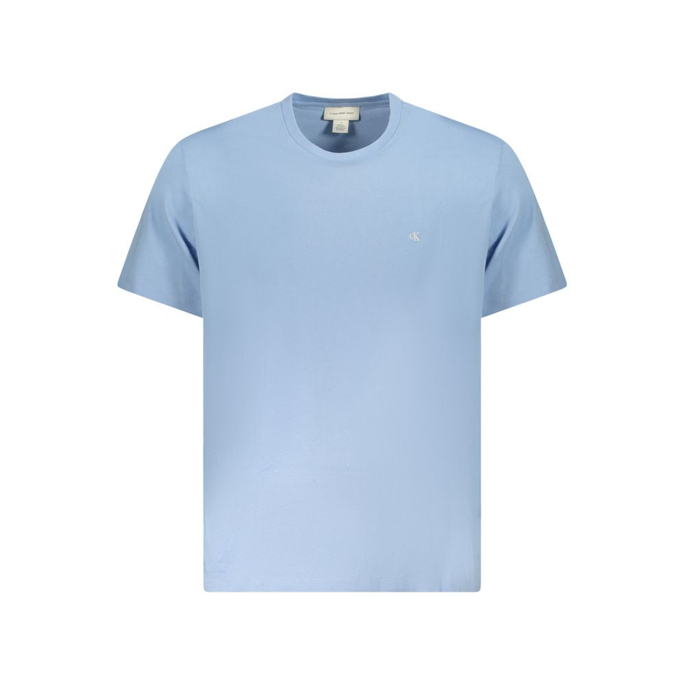 Calvin Klein Light Blue Cotton T-Shirt for Effortless Style