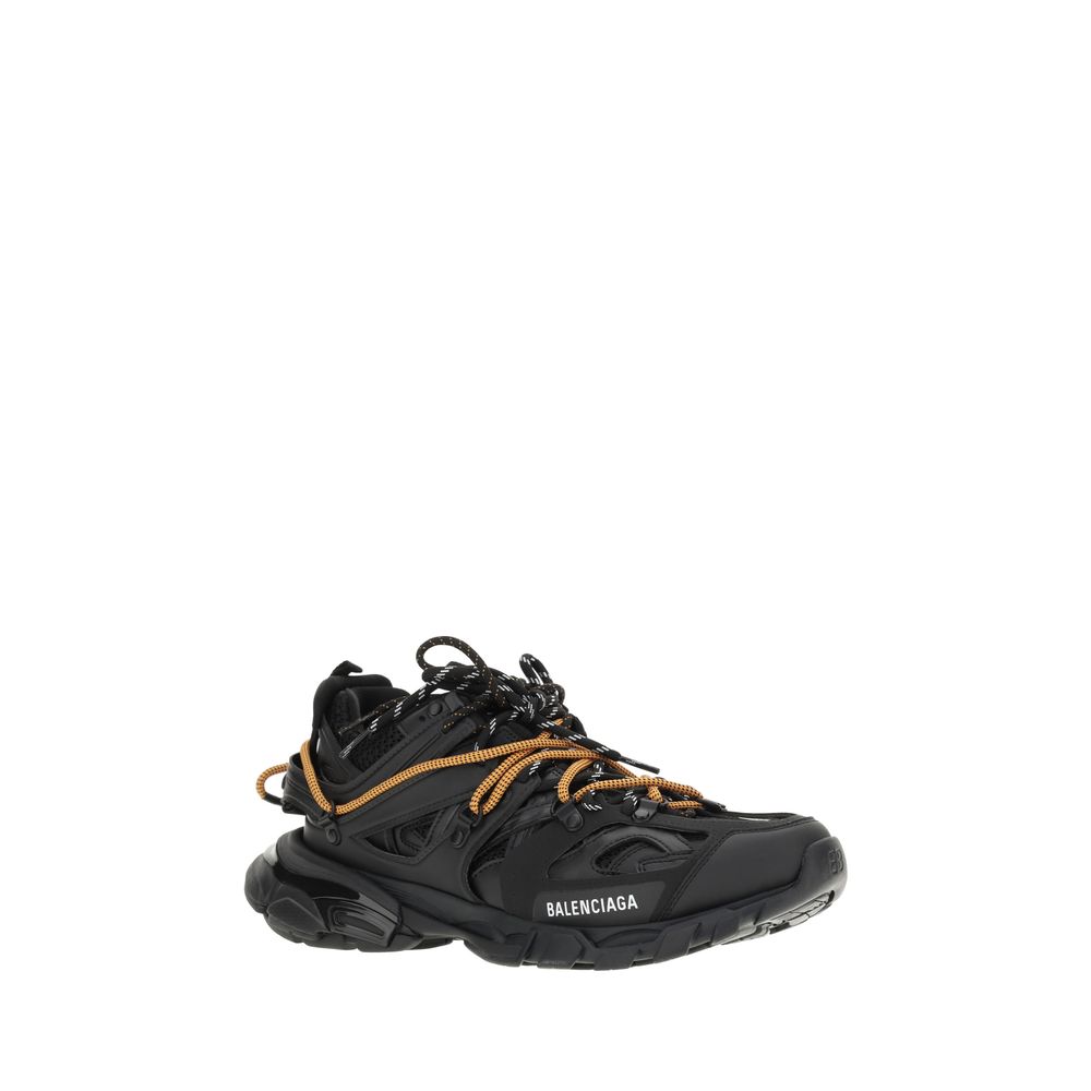 Balenciaga White Leather Track Trail Laces Sneakers for Elevated Style