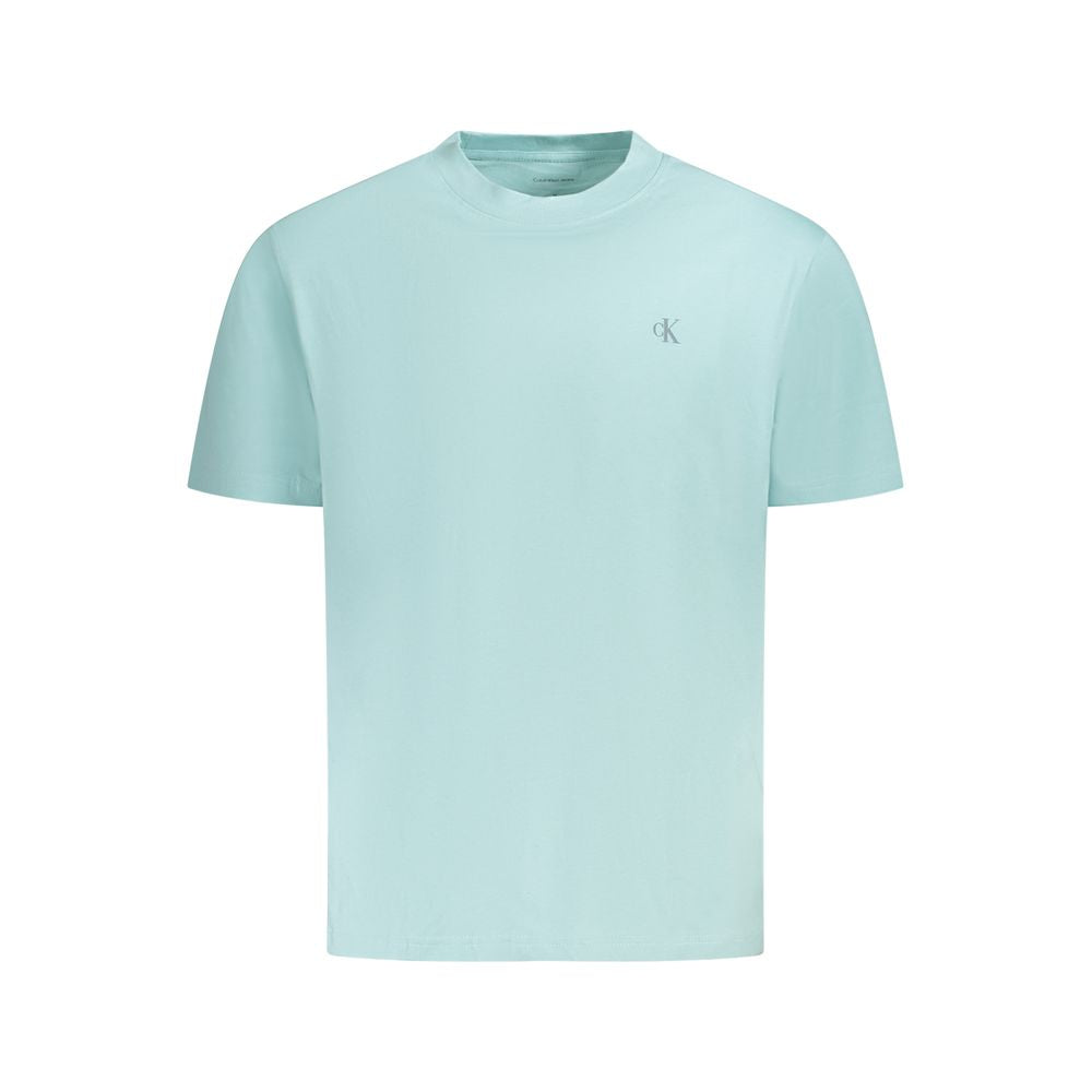 Calvin Klein Green Cotton T-Shirt for Effortless Elegance