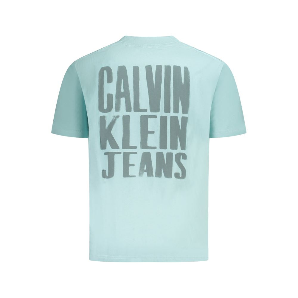 Calvin Klein Green Cotton T-Shirt for Effortless Elegance