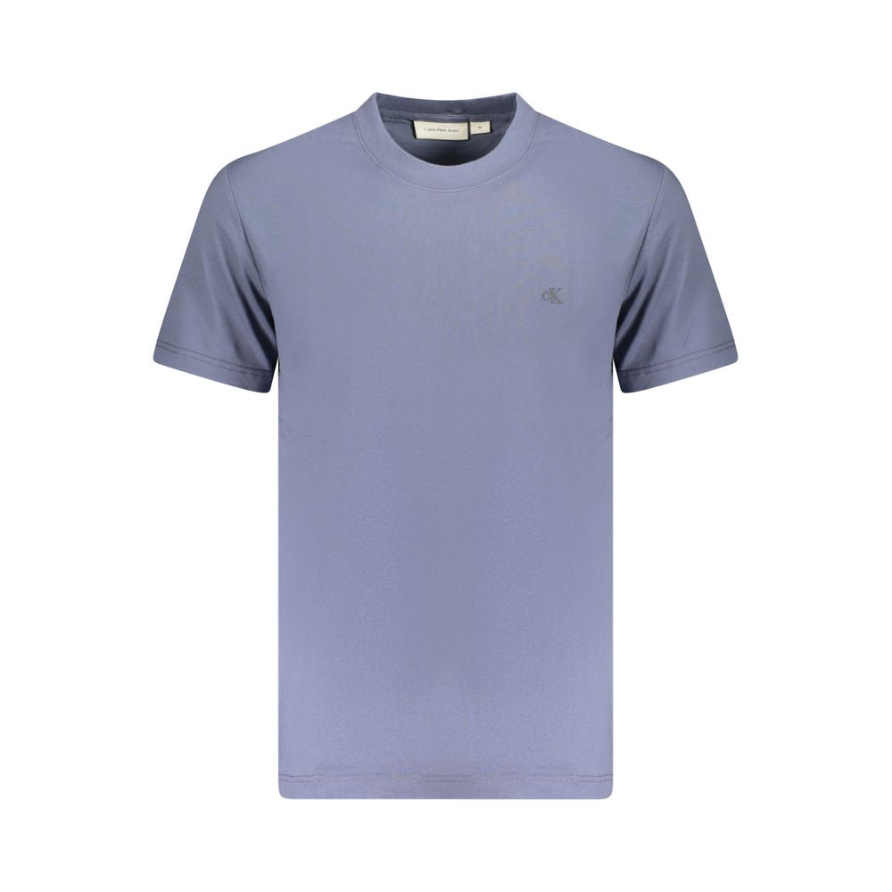 Calvin Klein Blue Cotton T-Shirt - Effortless Elegance
