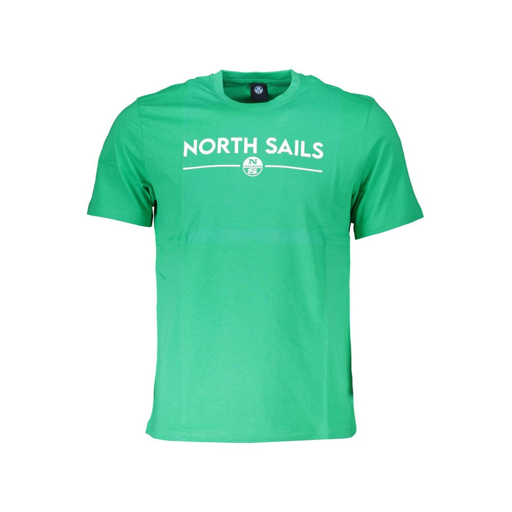 North Sails Green Cotton T-Shirt for Elevated Casual Style
