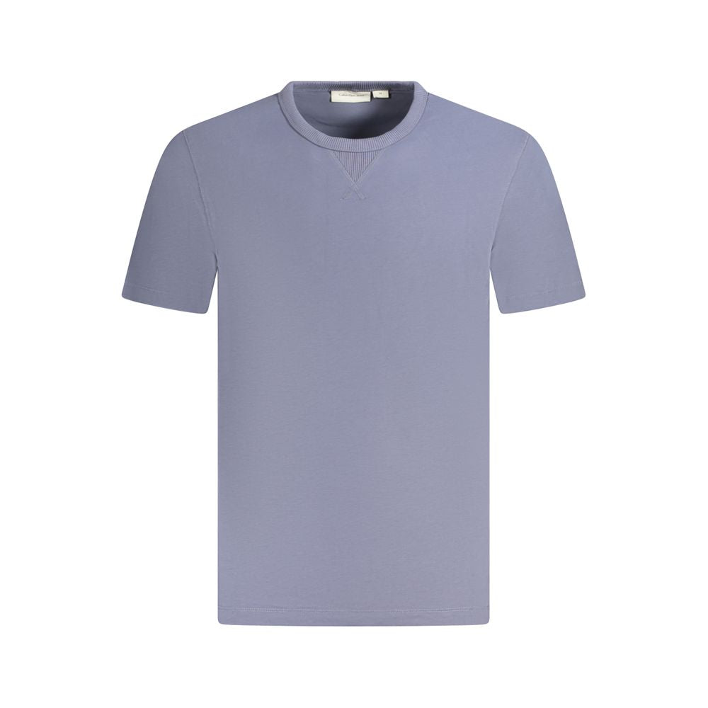 Calvin Klein Blue Cotton T-Shirt for Effortless Elegance