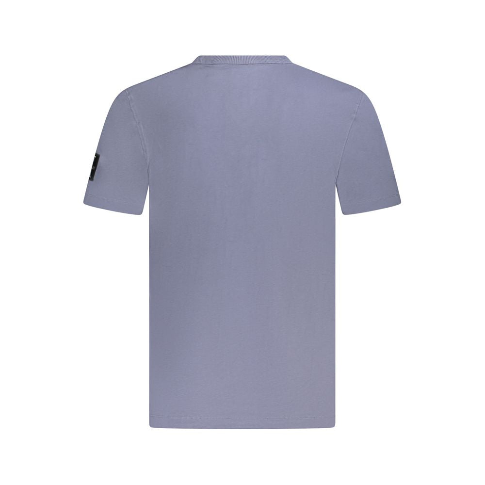 Calvin Klein Blue Cotton T-Shirt for Effortless Elegance