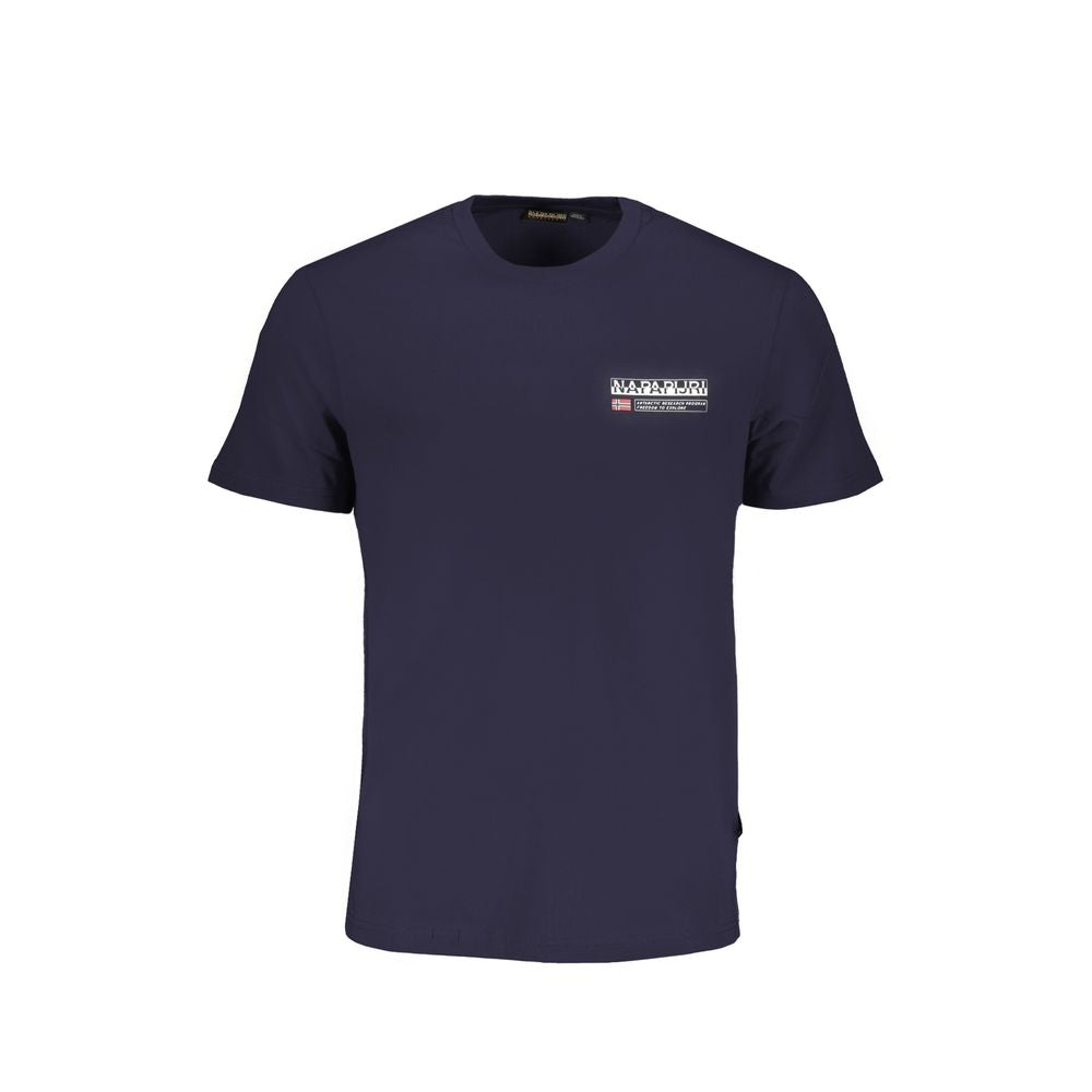 Napapijri Blue Cotton T-Shirt for Effortless Elegance