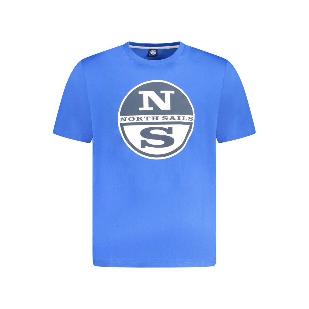 North Sails Blue Cotton T-Shirt for Elevated Style