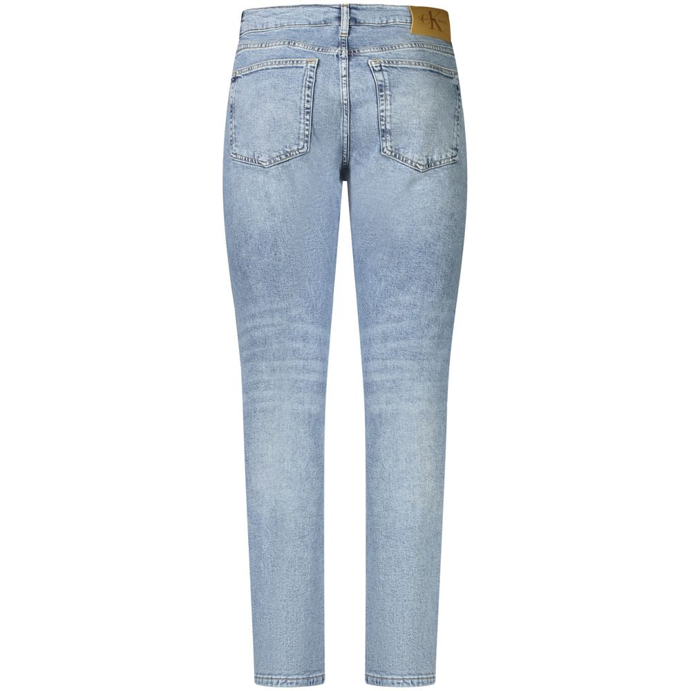 Calvin Klein Light Blue Cotton Slim Taper Jeans