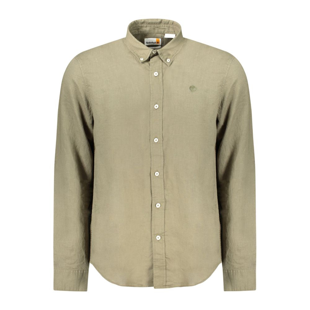 Timberland Green Cotton Shirt – Effortless Sophistication