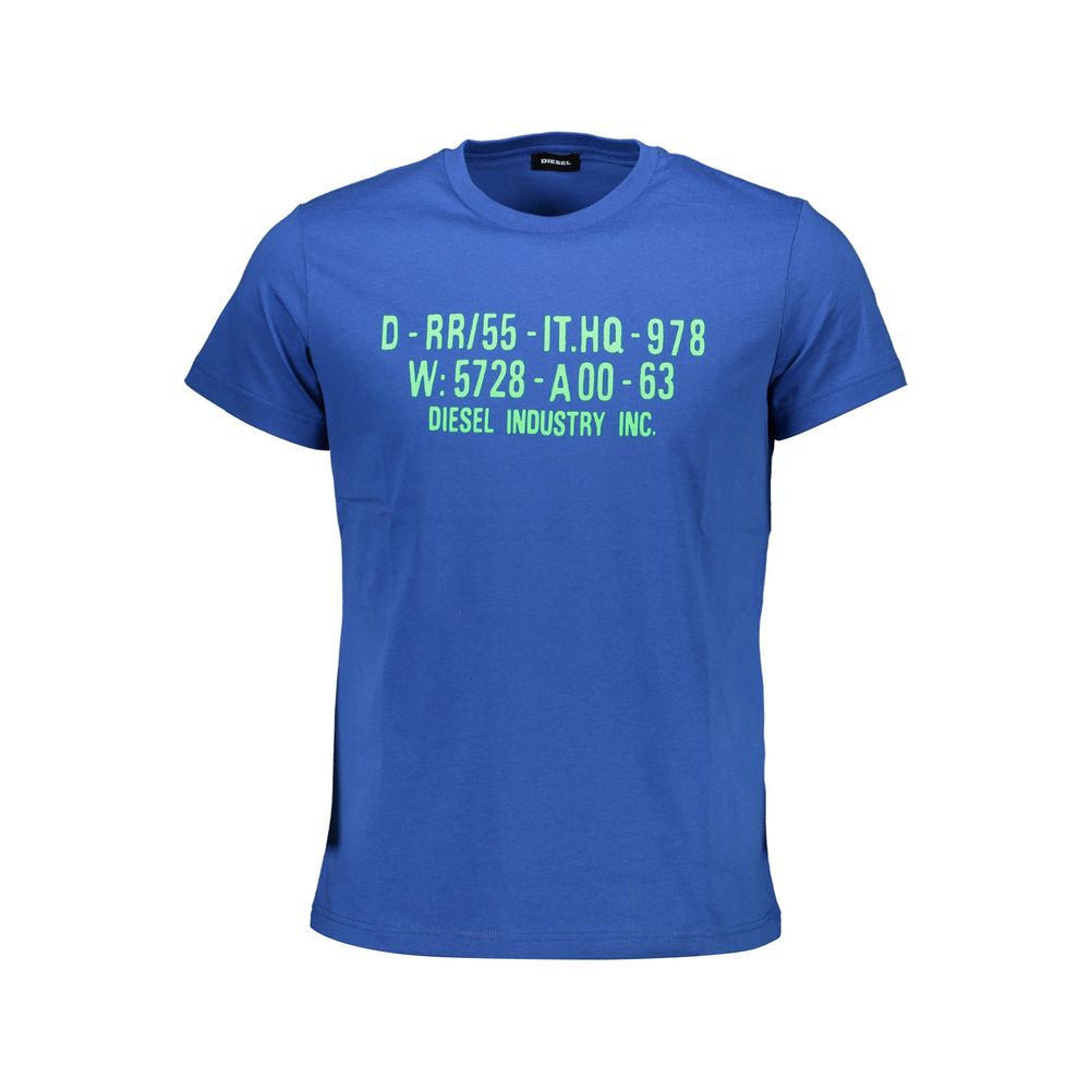 Diesel Blue Cotton T-Shirt - Effortless Luxury Attire