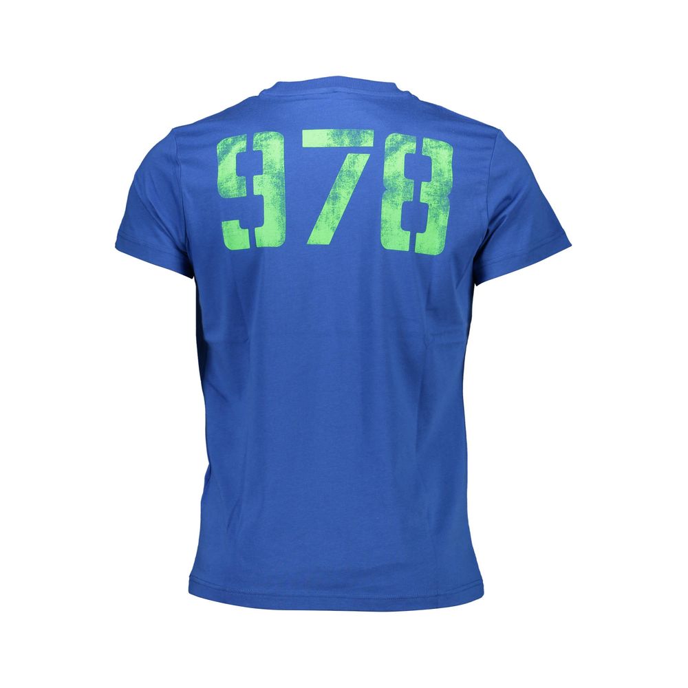 Diesel Blue Cotton T-Shirt - Effortless Luxury Attire