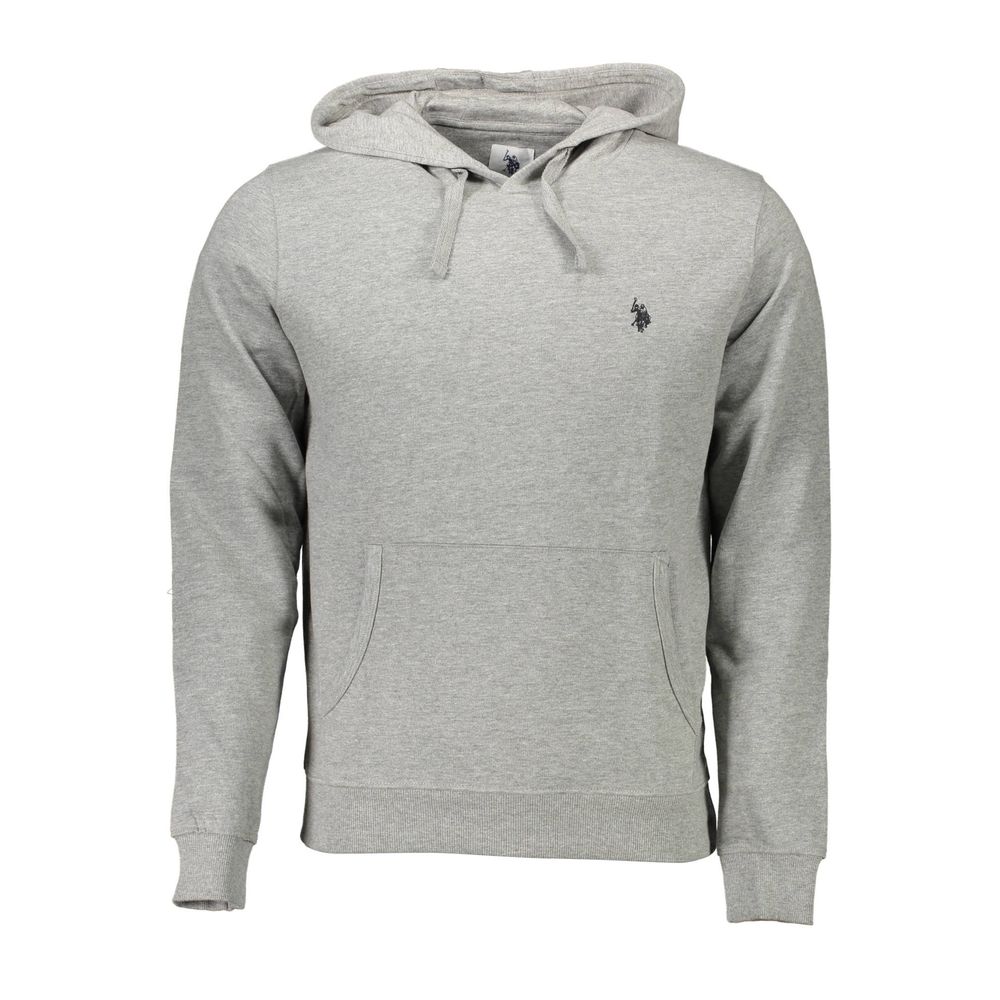 U.S. POLO ASSN. Gray Cotton Sweater for Refined Elegance