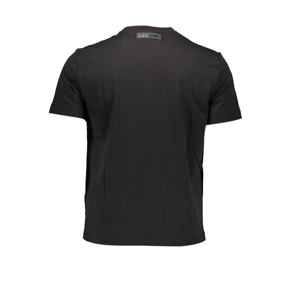 Plein Sport Black Cotton T-Shirt for Elevated Style