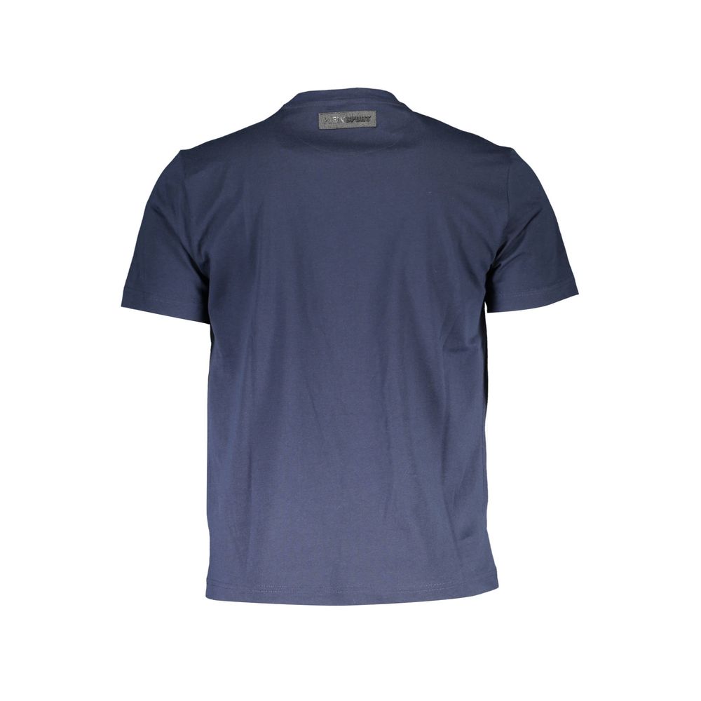 Plein Sport Blue Cotton TShirt for Elevated Casual Style