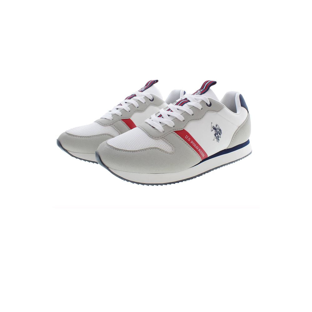 U.S. POLO ASSN. White Leather Sneakers for Effortless Elegance