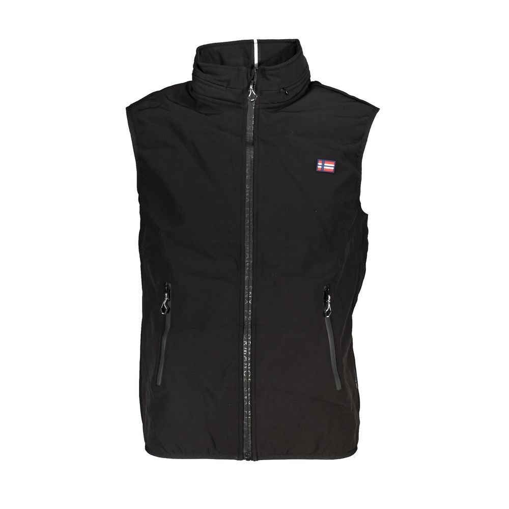 Scuola Nautica Black Cotton Jacket - Elevate Your Outerwear Style