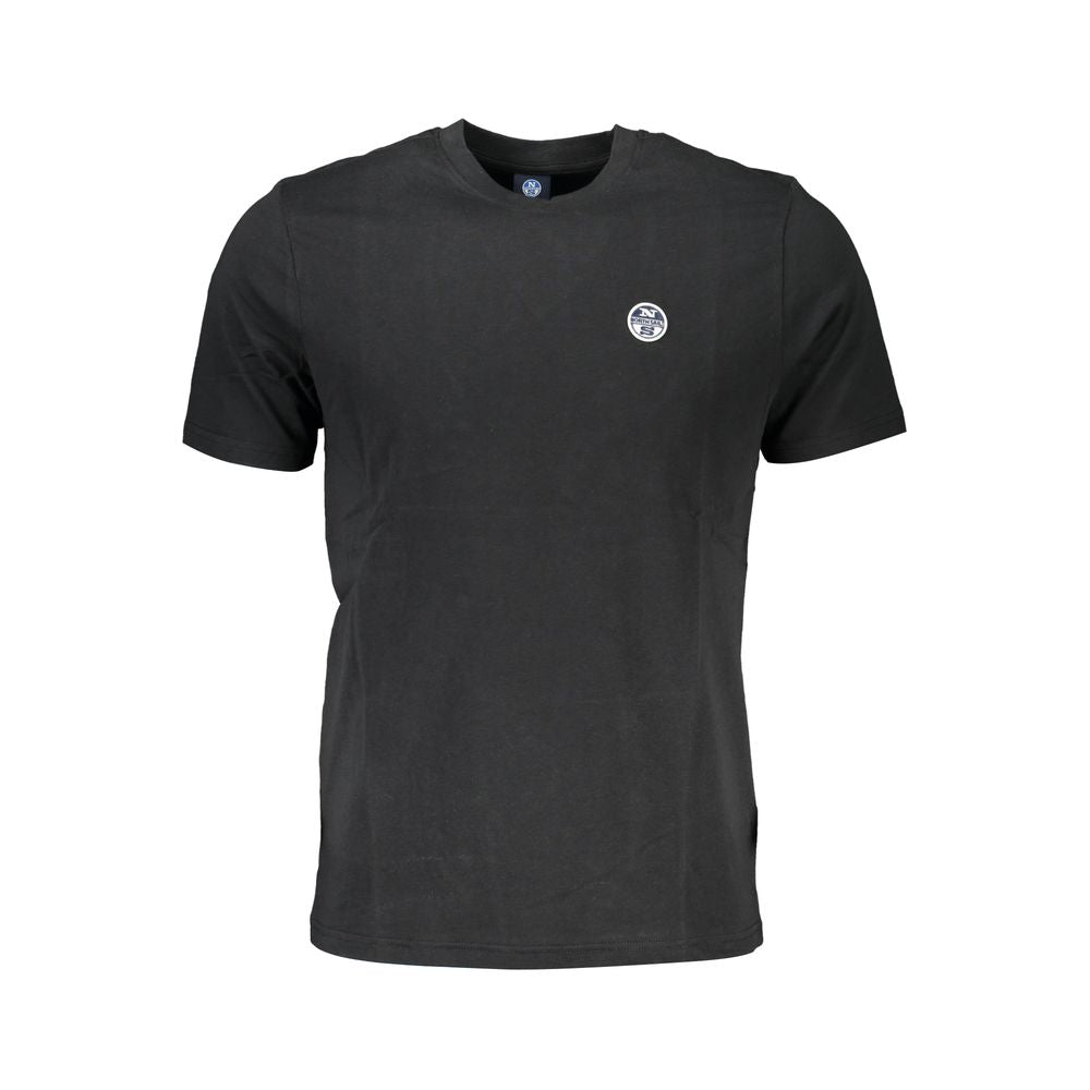 North Sails Black Cotton T-Shirt for Effortless Elegance
