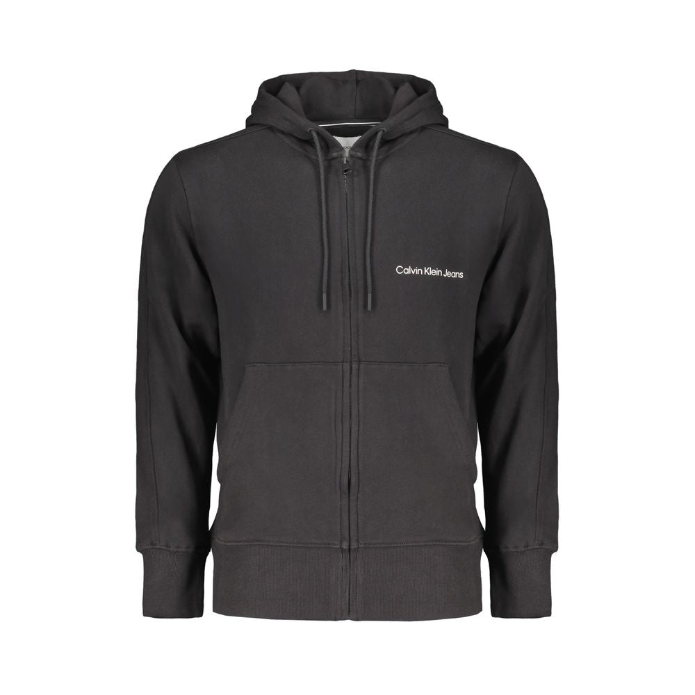 Calvin Klein Black Cotton Sweater for Effortless Elegance