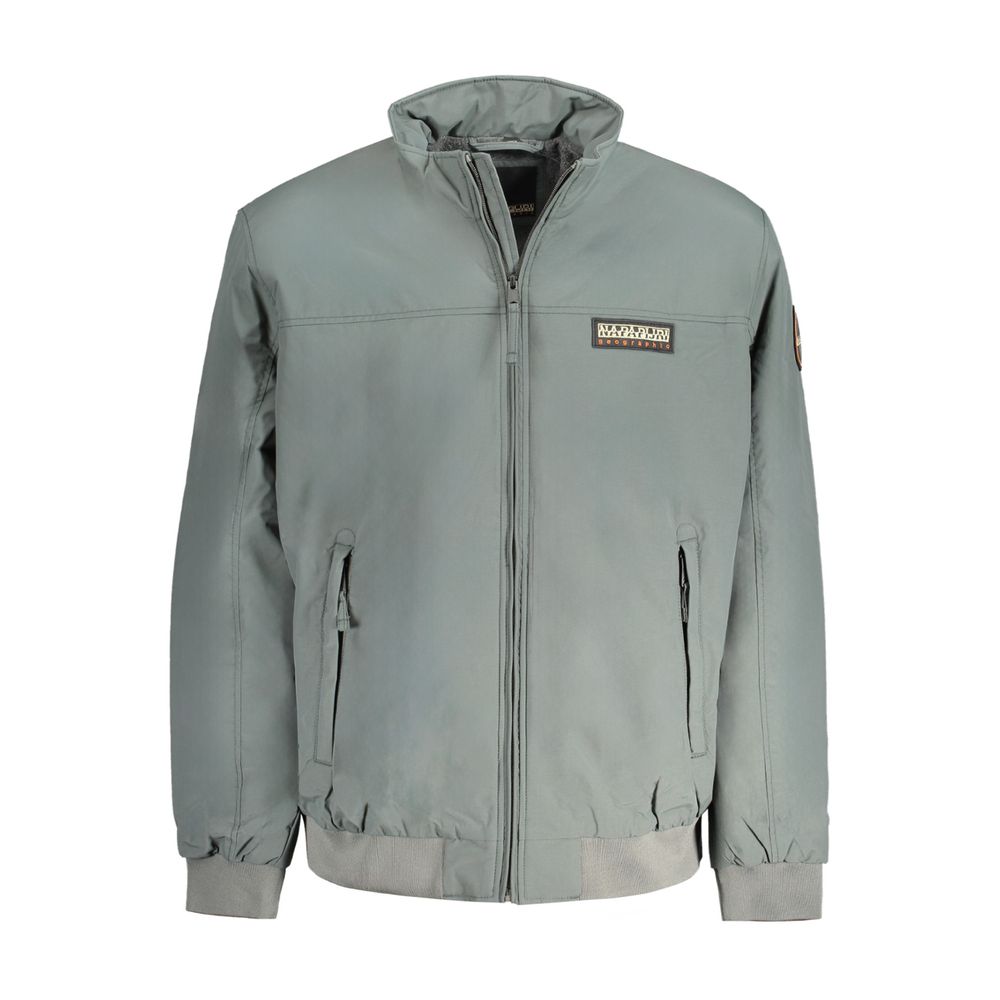 Napapijri Green Cotton Jacket with Sustainable Design Excellence