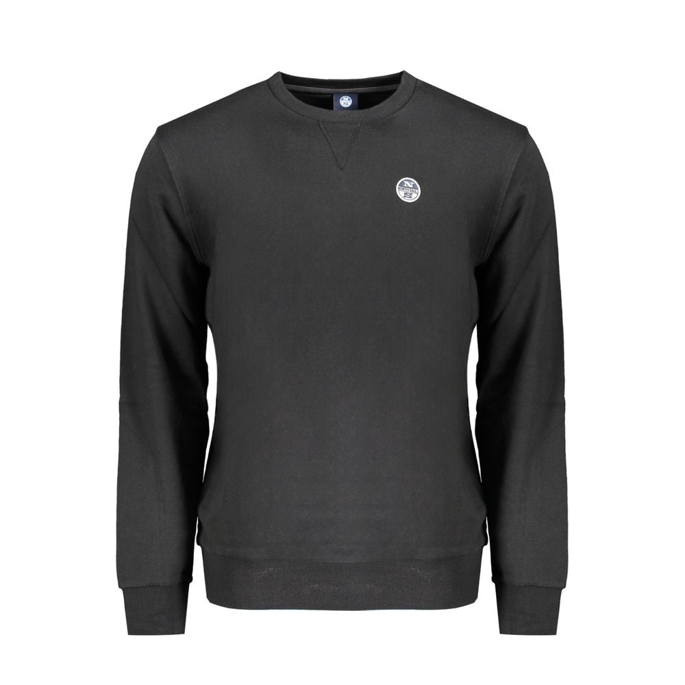 North Sails Black Cotton Sweater for Timeless Elegance
