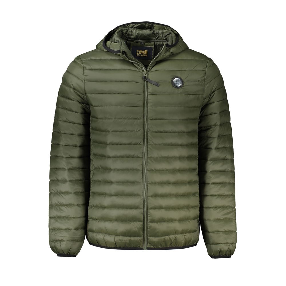 Cavalli Class Green Cotton Jacket - Elegant Modern Luxury Wear