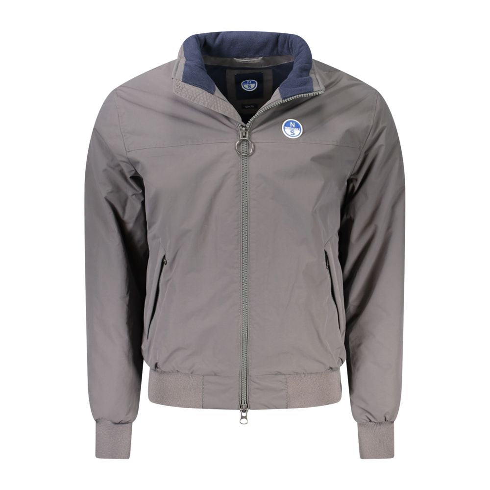 North Sails Gray Eco-Friendly Fleece Jacket