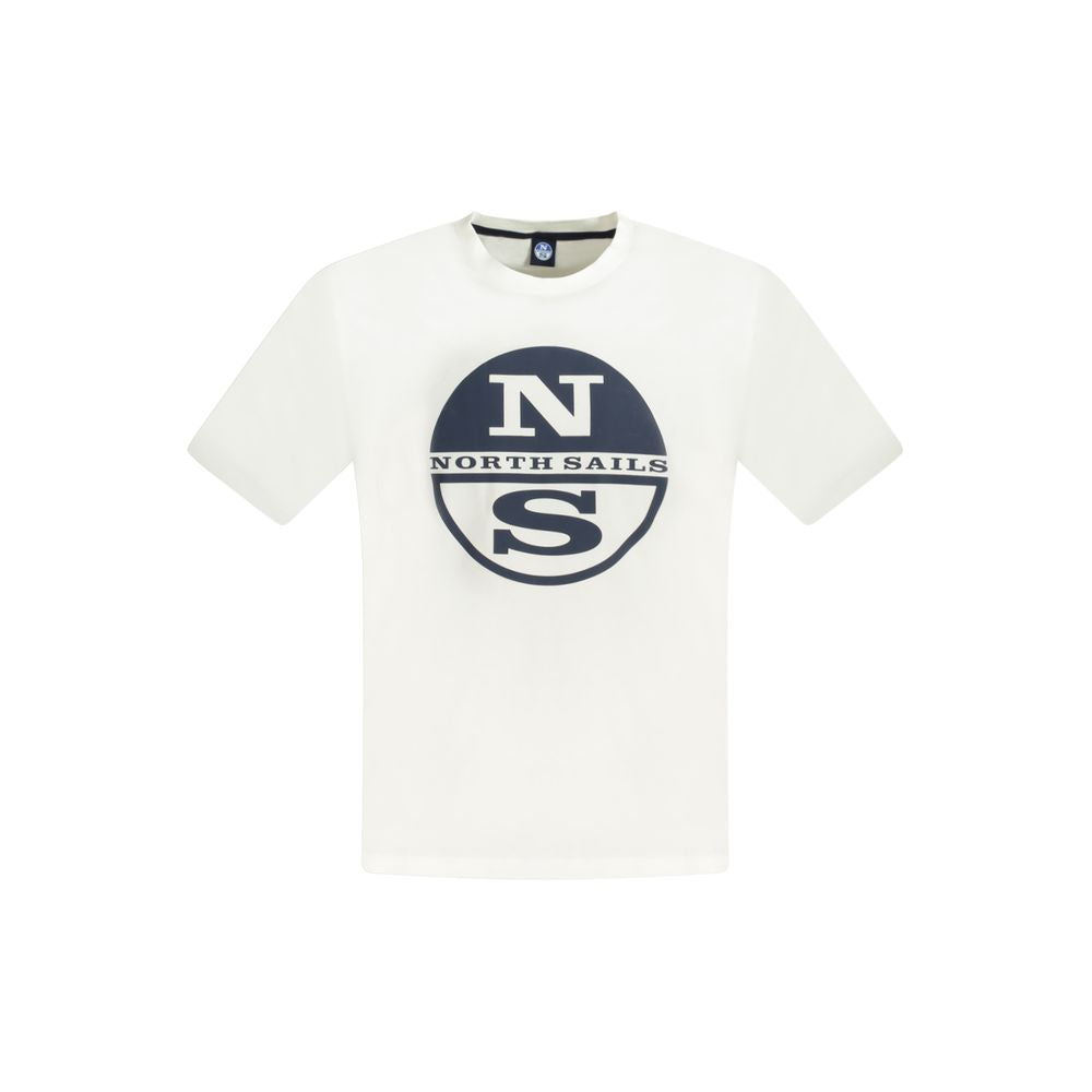 North Sails White Cotton TShirt for Effortless Elegance