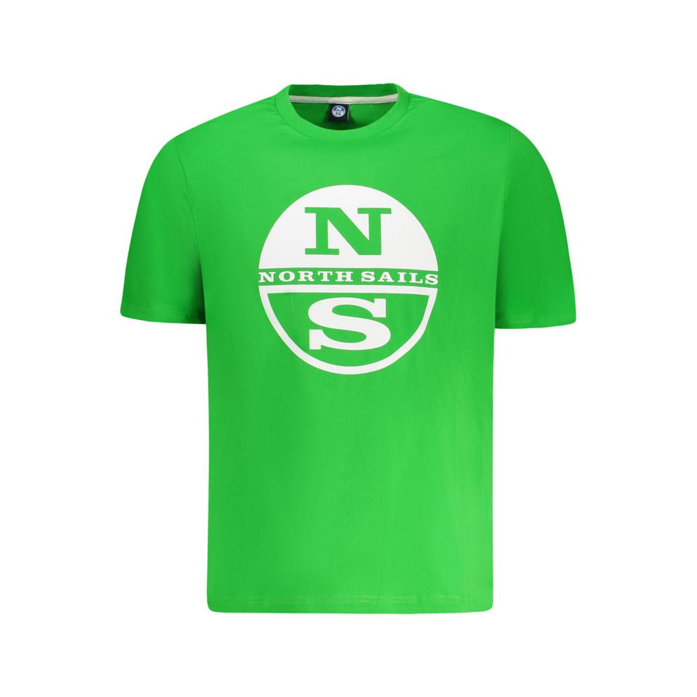 North Sails Green Cotton T-Shirt for Sophisticated Style