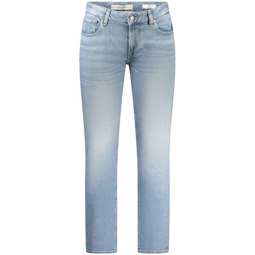 Guess Blue Cotton Denim Jeans for Effortless Elegance