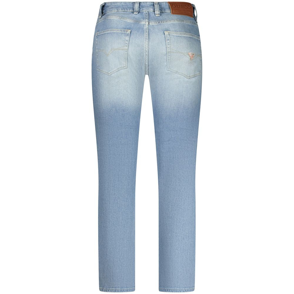 Guess Blue Cotton Denim Jeans for Effortless Elegance