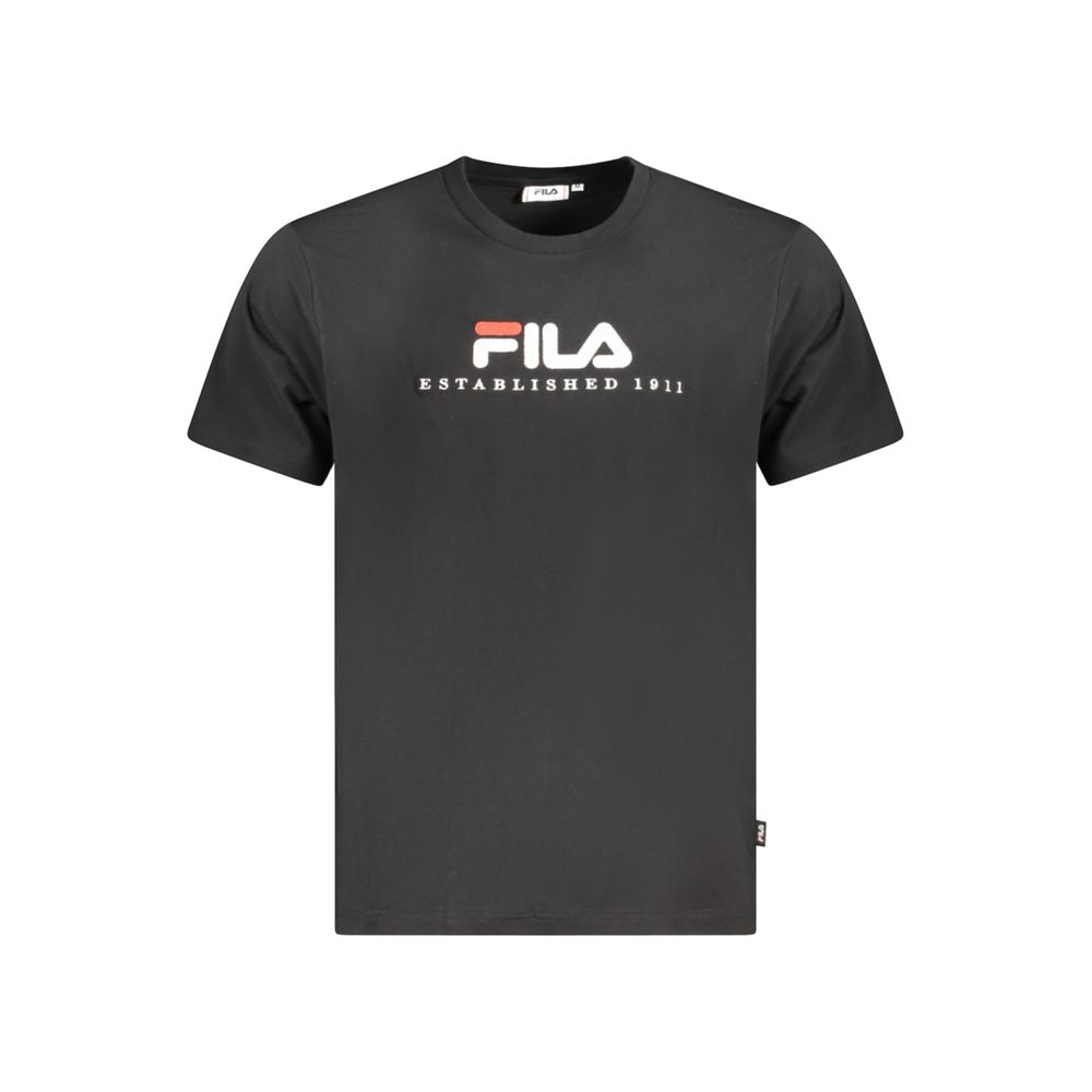 Fila Black Organic Cotton Unisex T-Shirt for Effortless Style
