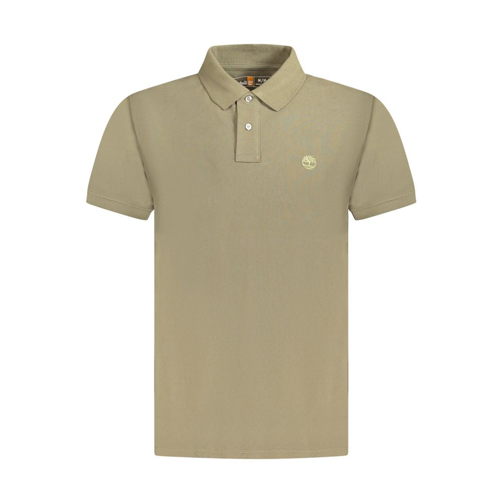 Timberland Brown Cotton Polo Shirt for Effortless Elegance
