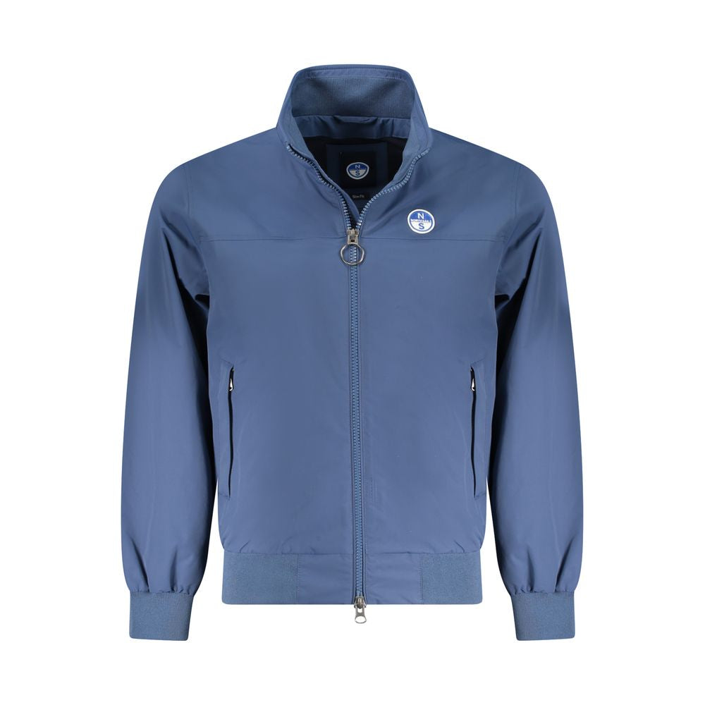 North Sails Blue Cotton Jacket for Effortless Sophistication