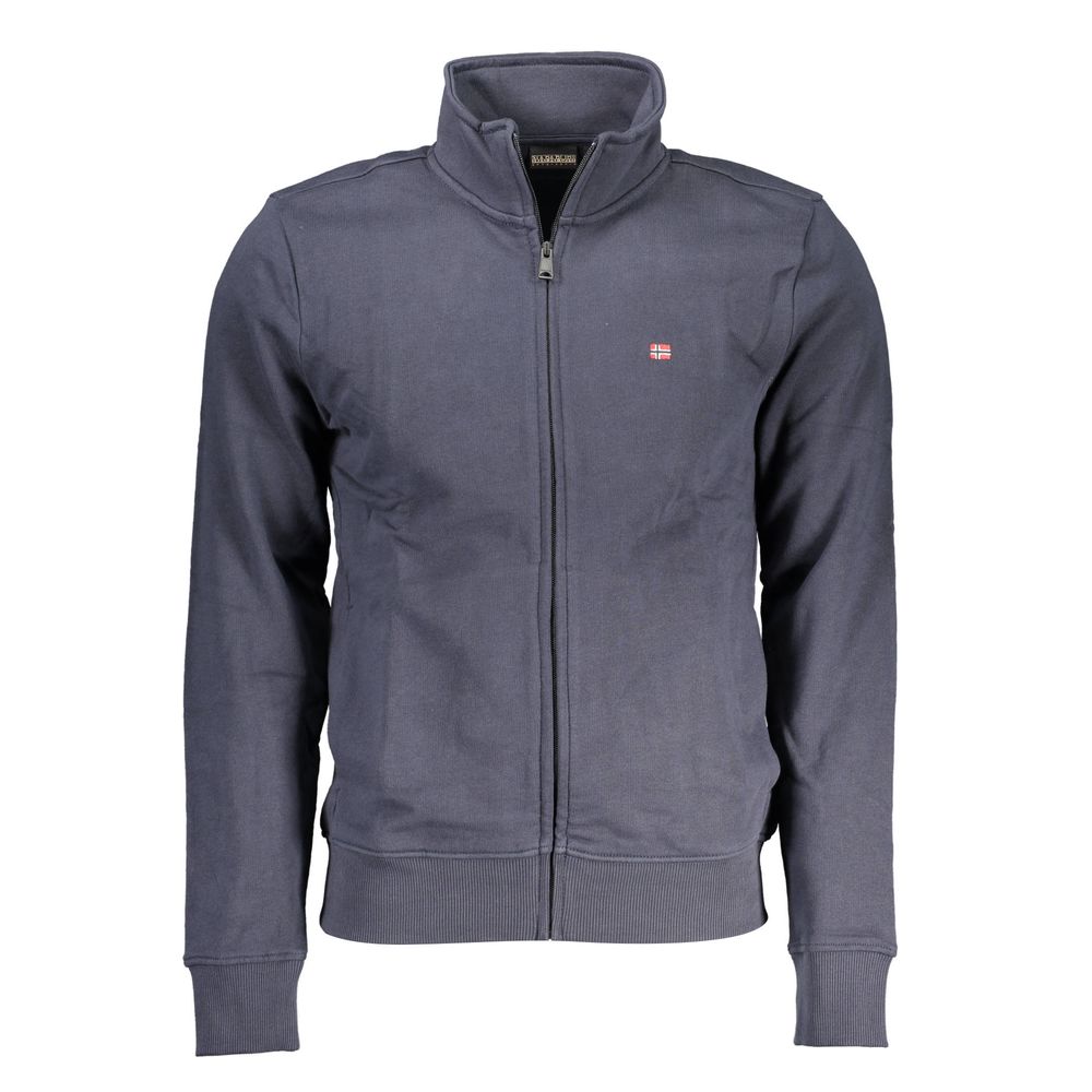 Napapijri Blue Cotton Sweater for Elevated Style