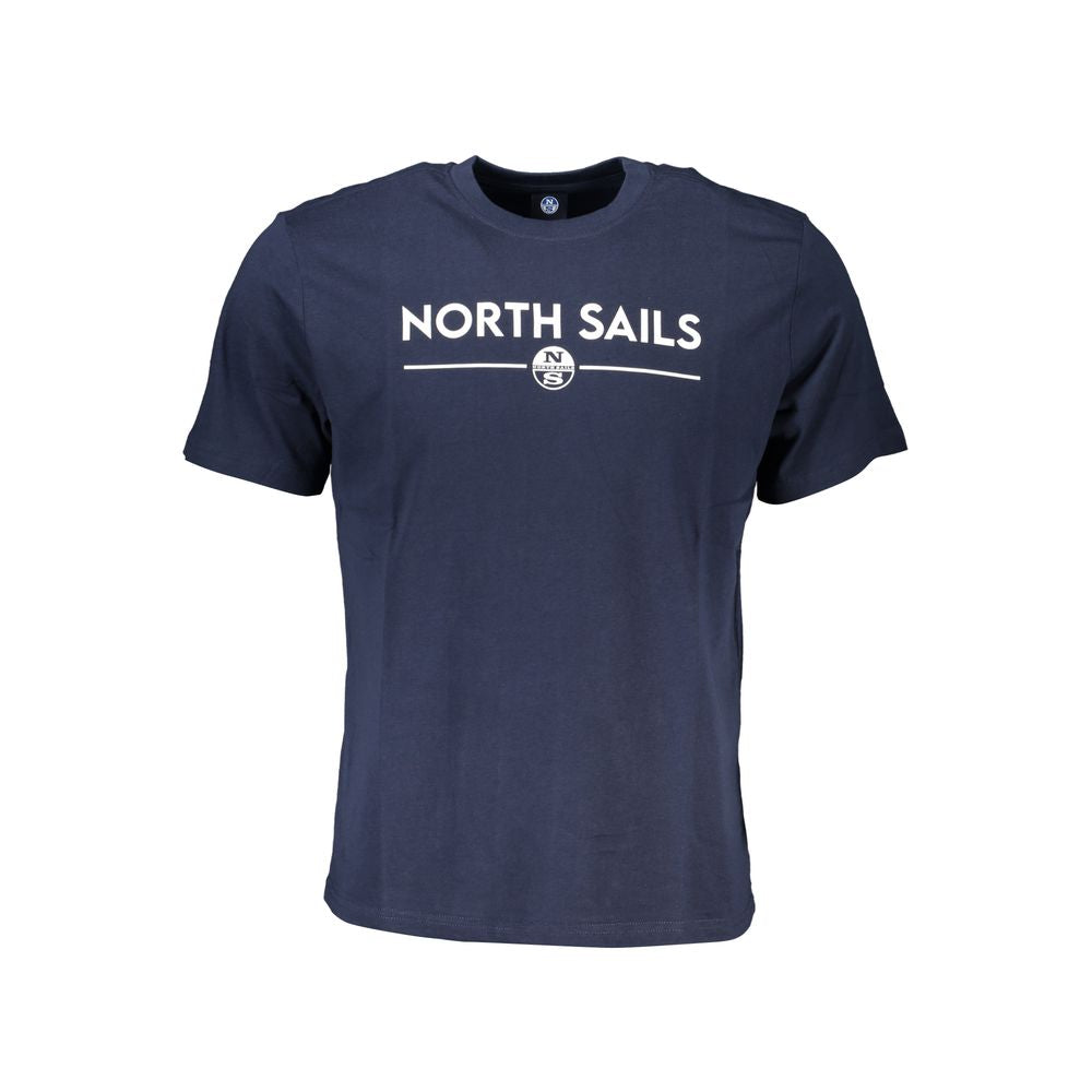North Sails Blue Cotton T-Shirt for Effortless Elegance