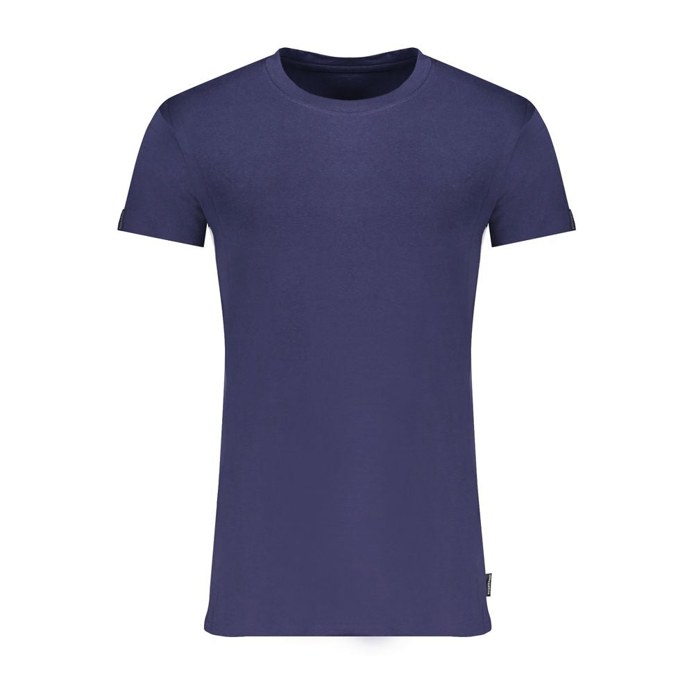 Gaudi Blue Cotton T-Shirt for Elevated Everyday Elegance