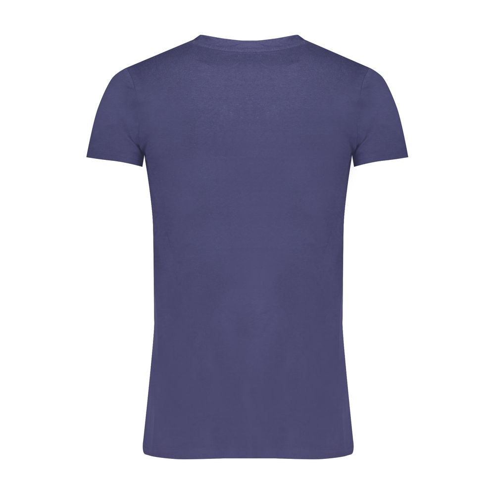 Gaudi Blue Cotton T-Shirt for Elevated Everyday Elegance